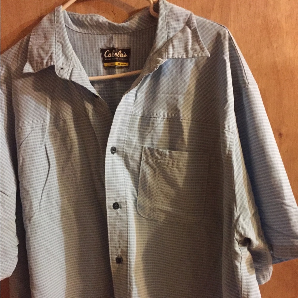 Men’s button front shirt